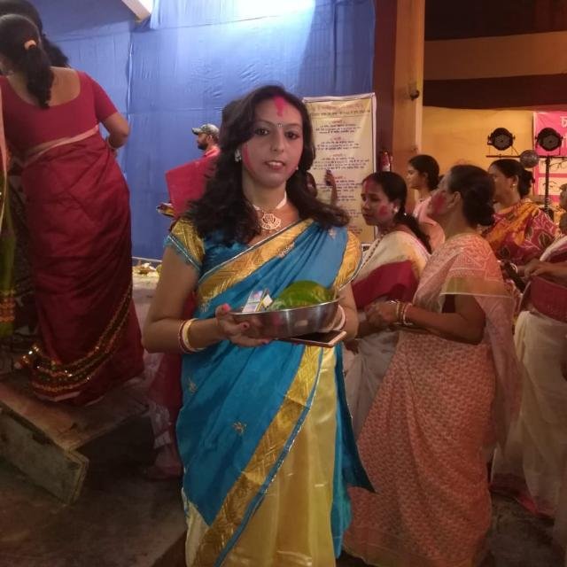 Sanskrit teacher Swarnali Banerjee in Ghola